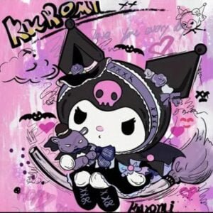 Diamond Painting de Kuromi Black | 30 cm * 30 cm