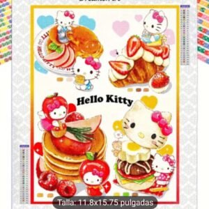 Diamond Painting de Hello Kitty Cakes | 30 cm * 40 cm