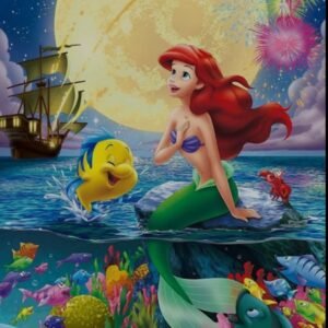 Diamond Painting de Ariel en la Superficie | 20 cm * 30 cm