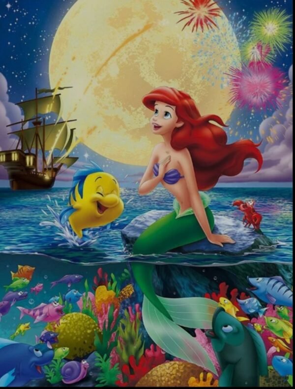 Diamond Painting de Ariel en la Superficie | 20 cm * 30 cm