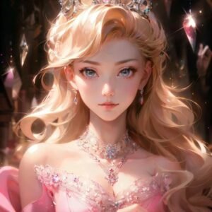 Diamond Painting de Aurora Realeza IA | 30 cm * 40 cm