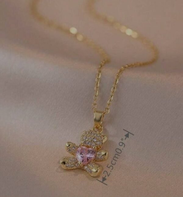 Oso corazón rosa - Imagen 2